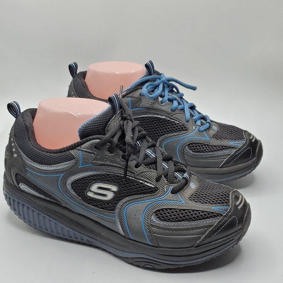 Sketchers shape ups 12320 workout walking shoes with rounded bottom - Picture 11 of 12